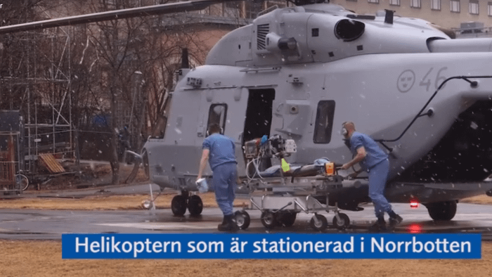 First Covid-19 patient transport with micus-aero installed on NH90